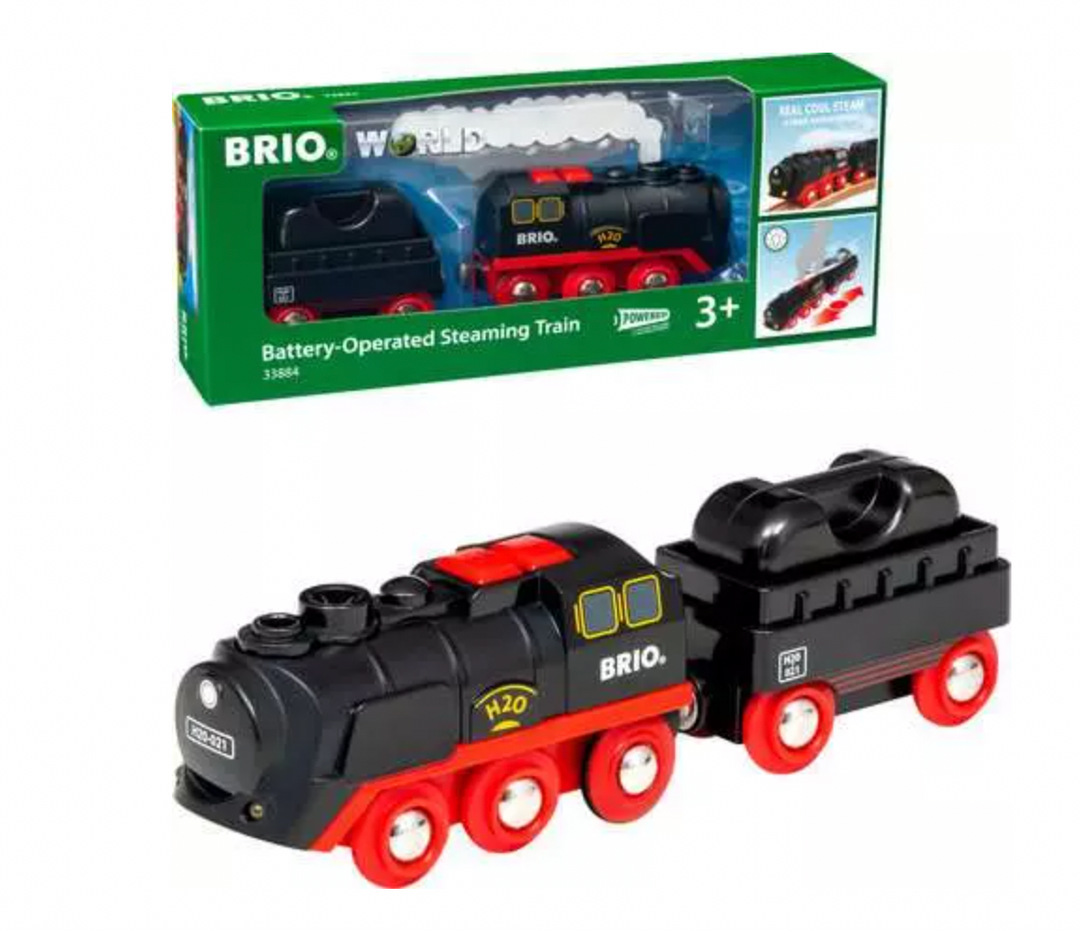 Battery-Operated Steaming Train