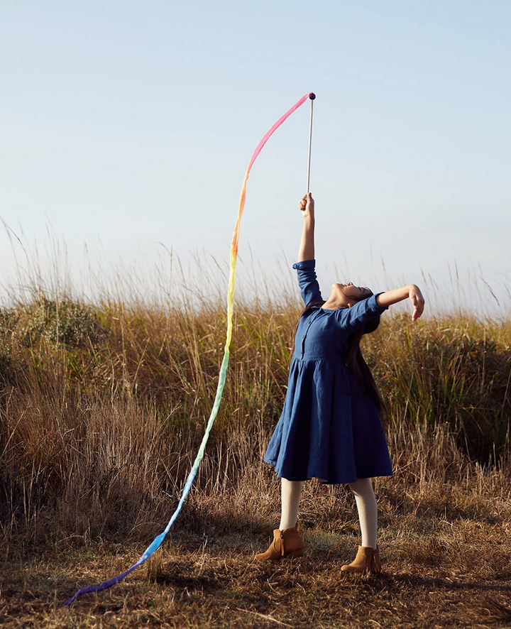 Silk Streamer with Wood Wand