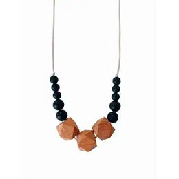 Organic Beechwood and Silicone Teething Necklace