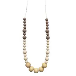 Organic Beechwood and Silicone Teething Necklace